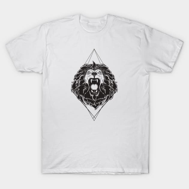 Lion Tattoo T-Shirt by EveFarb